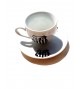 Jogo Com 2 Xícaras De Porcelana 70 ml - Santos